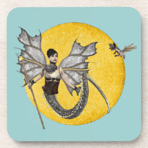 Dessous de verre de liège déesse dragon