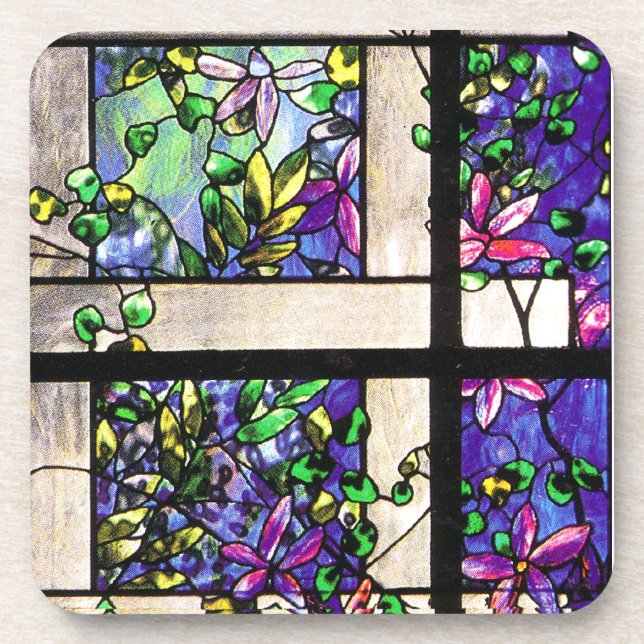 Dessous de verre de liège en verre souillé de (Devant)