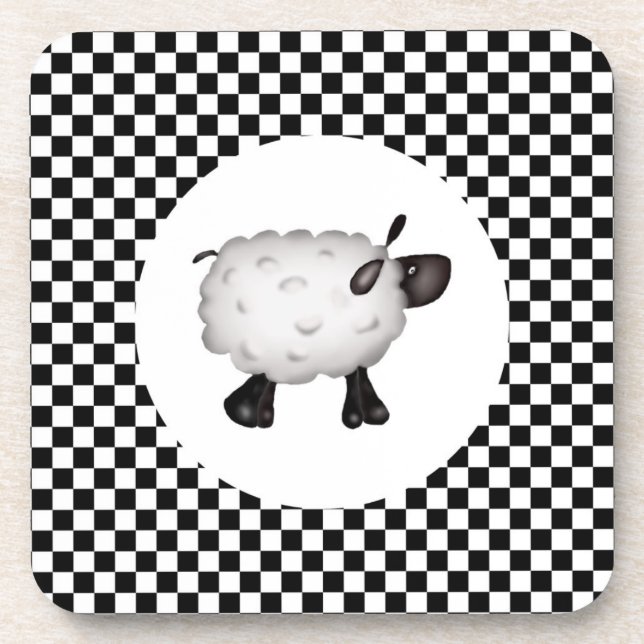 Dessous de verre de liège mouton (Devant)
