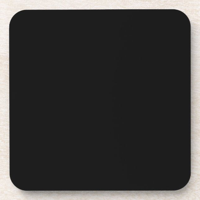 Dessous de verre de liège noir de minuit (Devant)