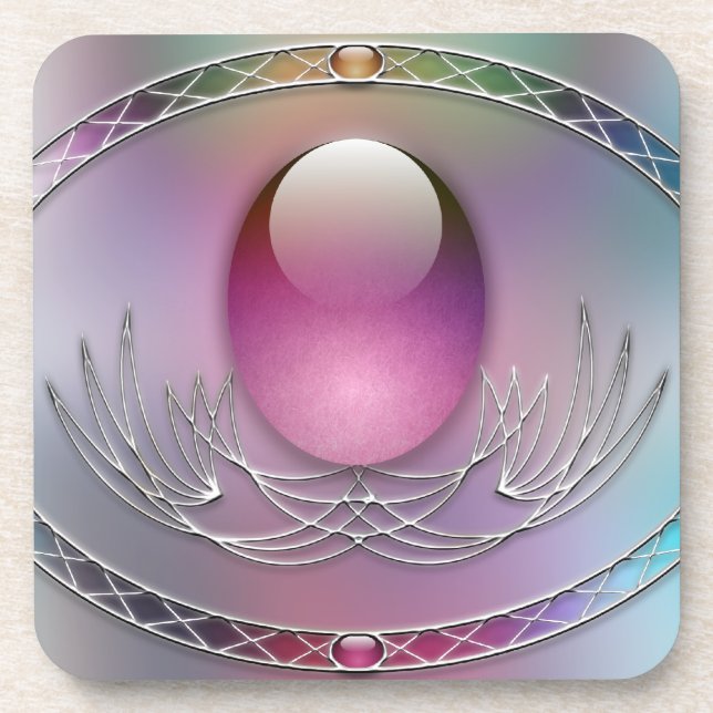 Dessous de verre de liège OEufs de Pâques (Devant)