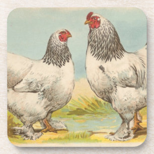 Dessous de verre de liège vintage "Brahama clair"