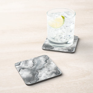 Dessous de verre de marbre set cadeau