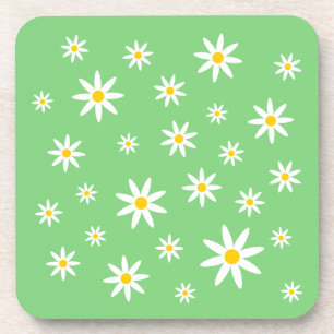 Dessous de verre de marguerite vertes