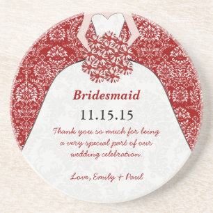 Dessous de verre de Mariage de Bridesmaid