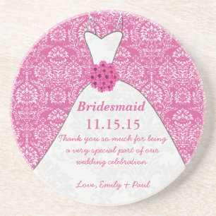 Dessous de verre de Mariage de Bridesmaid