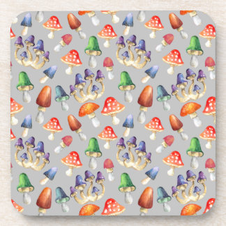 Dessous-de-verre De mignons champignons fantastiques jettent oreill