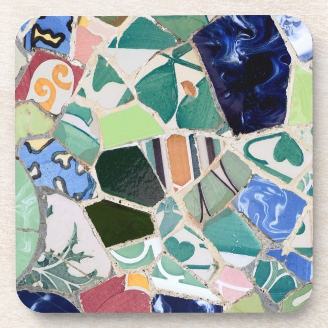 dessous de verre de mosaïques de Park Guell (Devant)
