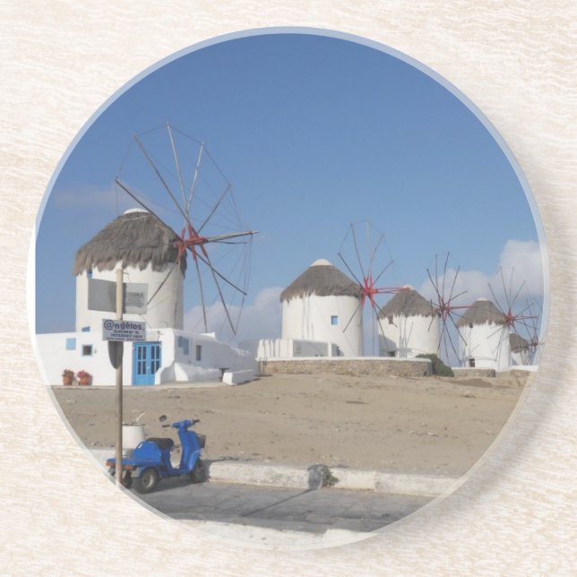 Dessous de verre de Mykonos Grèce (Devant)
