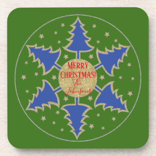 Dessous de verre de Noël Arbres glorieux