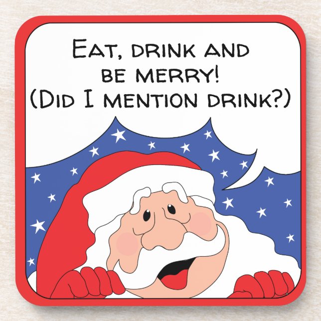 Dessous de verre de Noël Père Noël dit (Devant)