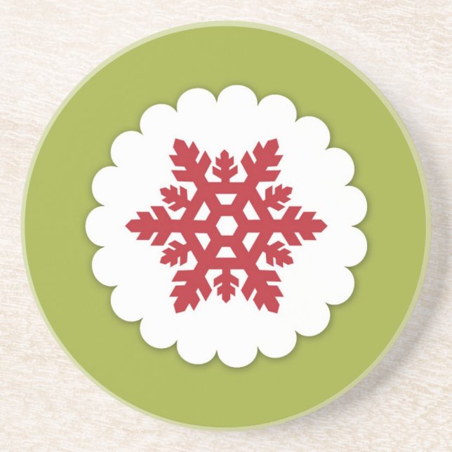Dessous de verre de Noël Snowflakes (Devant)