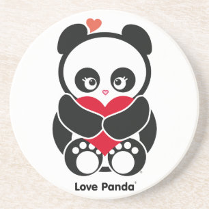 Dessous de verre de Panda® d'amour