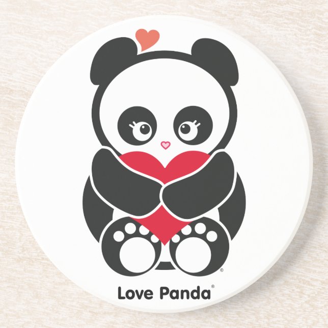 Dessous de verre de Panda® d'amour (Devant)
