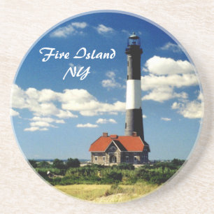 Dessous de verre de phare d'île du feu