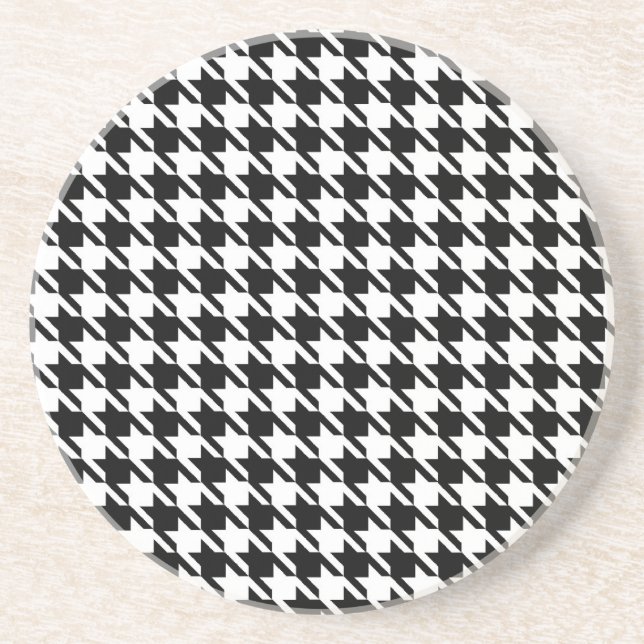 Dessous de verre de pied-de-poule (Devant)