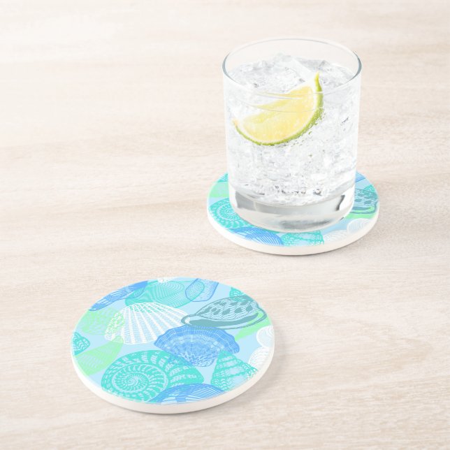 Dessous de verre de pierre des coquillages (Côté)