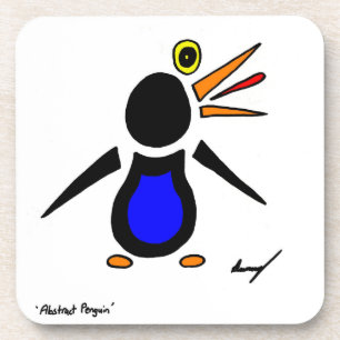 Dessous de verre de pingouins Abstraits - Ensemble