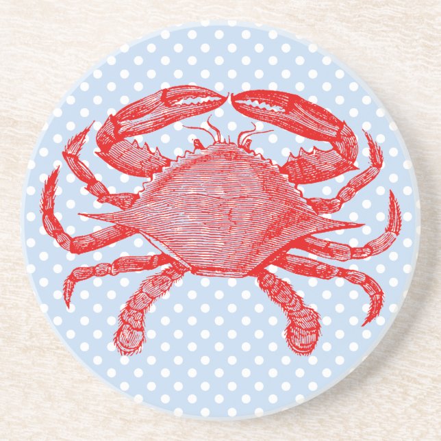 Dessous de verre de pique-nique de crabe de la mer (Devant)