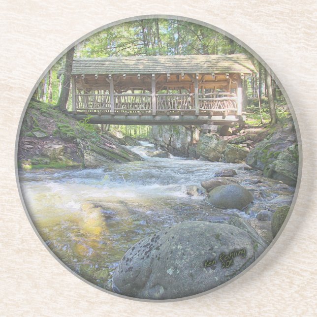 Dessous de verre de pont couvert (Devant)