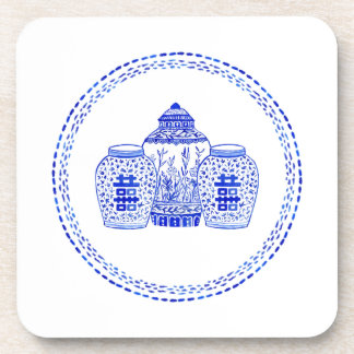 Dessous de verre de pot de gingembre d'aquarelle