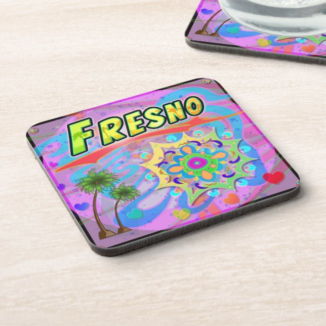 Dessous de verre de progrès réel Fresno (Côté gauche)