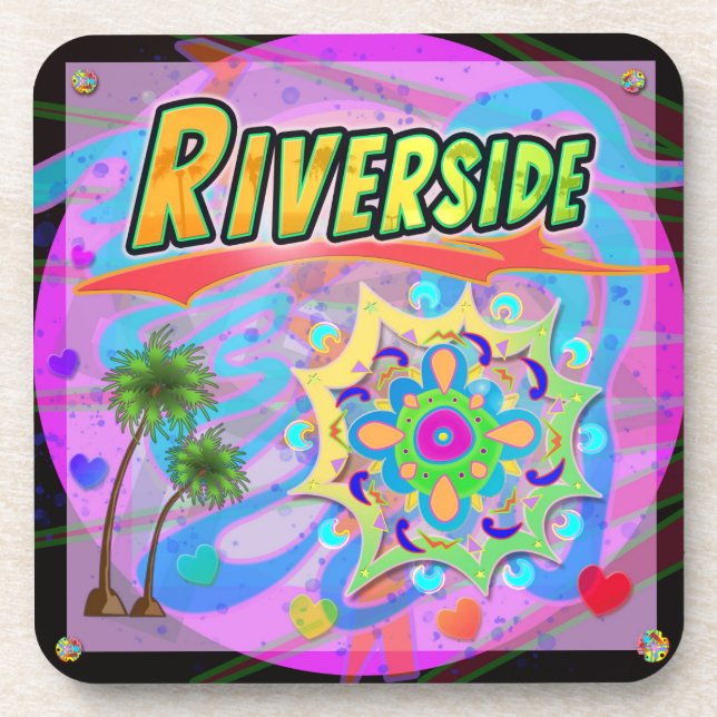 Dessous de verre de progrès réel Riverside (Devant)
