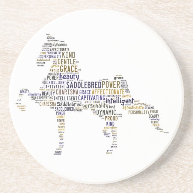 Dessous de verre de Saddlebred (Devant)