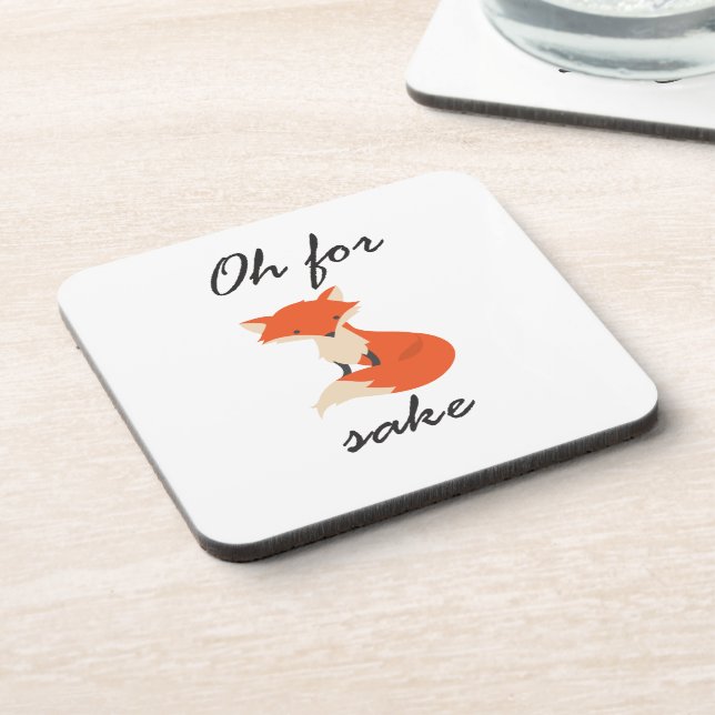 Dessous de verre de saké Fox (Côté gauche)