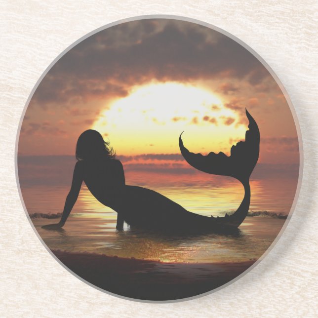 Dessous de verre de sirène d'existence (Devant)