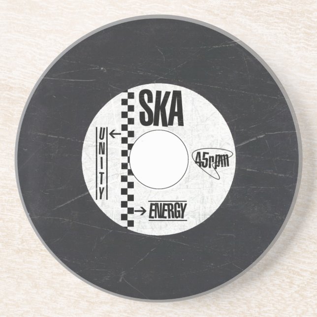 Dessous de verre de Ska - disque de Ska (Devant)