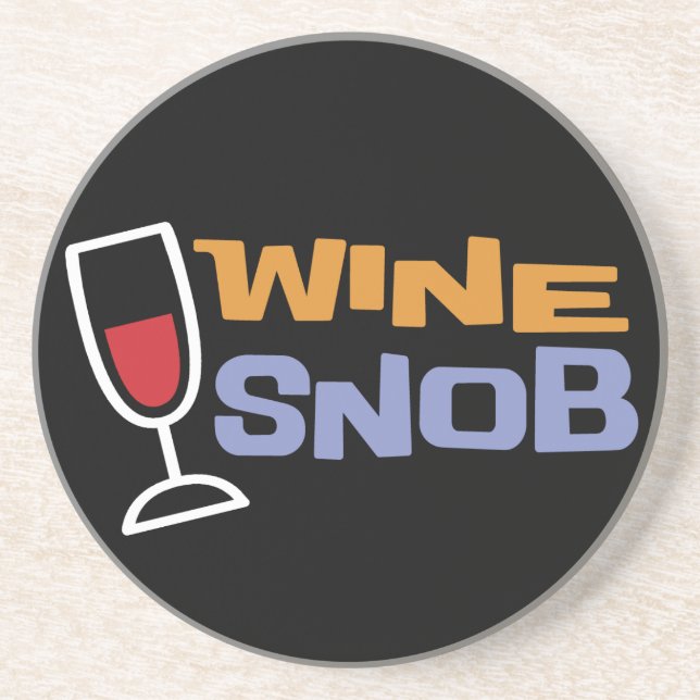 Dessous de verre de snob de vin (Devant)
