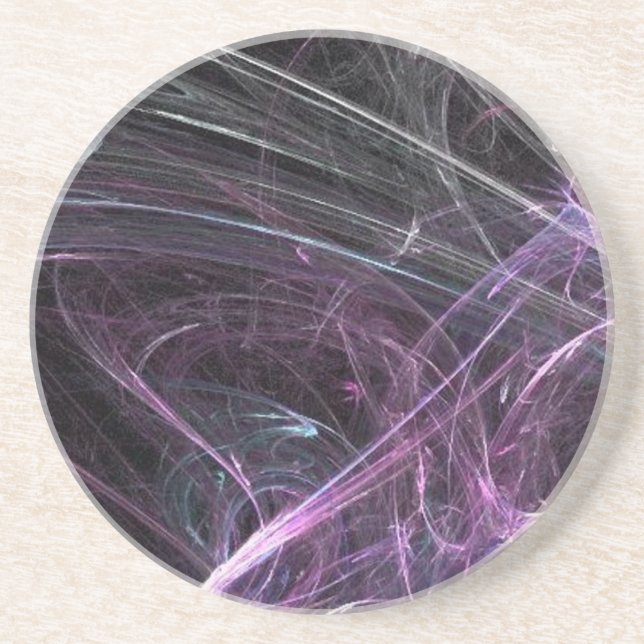 Dessous de verre de soies pourpres (Devant)