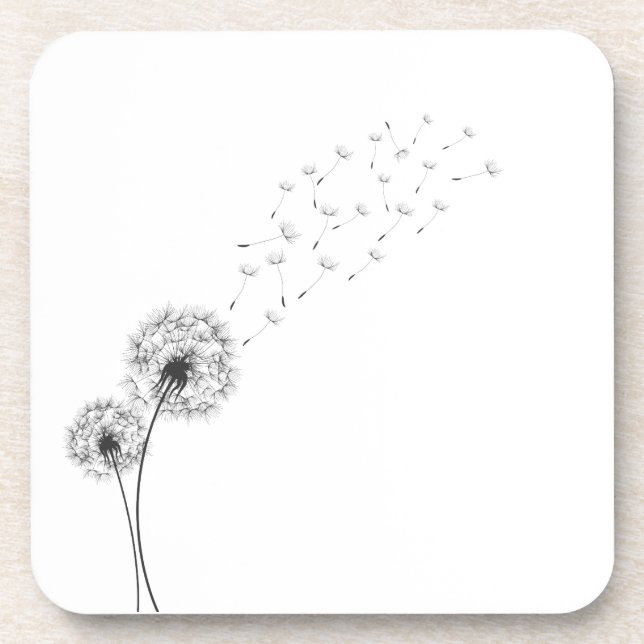 Dessous de verre de soufflement minimalistes (Devant)