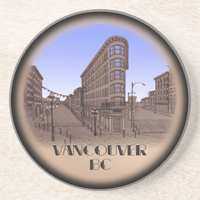 Dessous de verre de souvenirs de Vancouver Totem P (Devant)