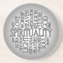 Dessous de verre de spiritualité de grès