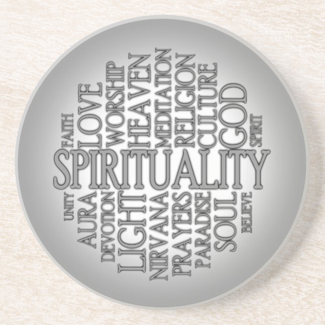 Dessous de verre de spiritualité de grès (Devant)