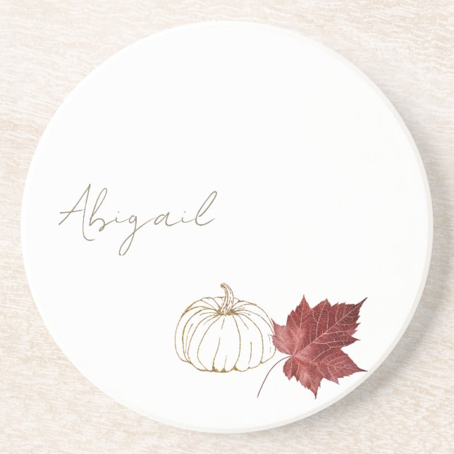 Dessous de verre de table de Citrouille Thanksgivi (Devant)