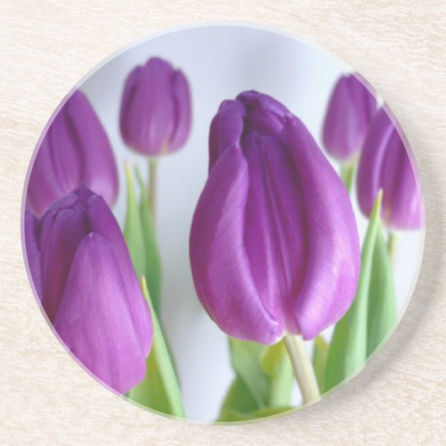Dessous de verre de tulipe pourpre (Devant)