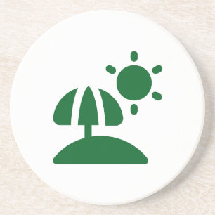 Dessous de verre de vacances ensoleillé