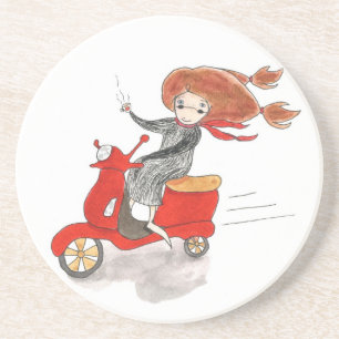 Dessous de verre de voyage de fève