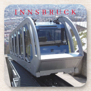 Dessous de verre de vue funiculaire d'Innsbruck
