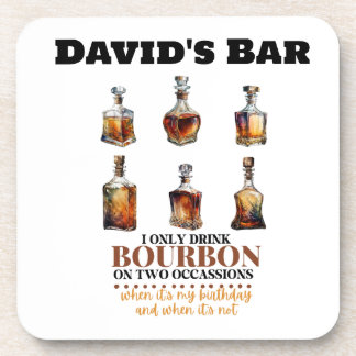 Dessous de verre de whisky Bourbon personnalisés s