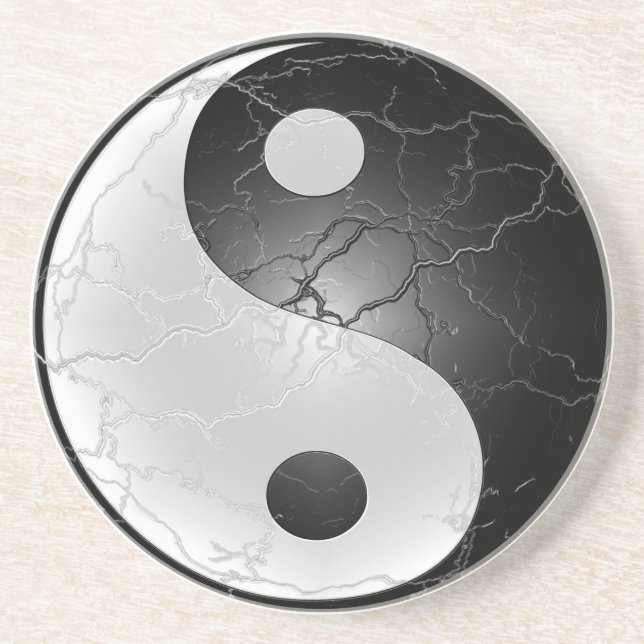 Dessous de verre de Yin Yang (Devant)