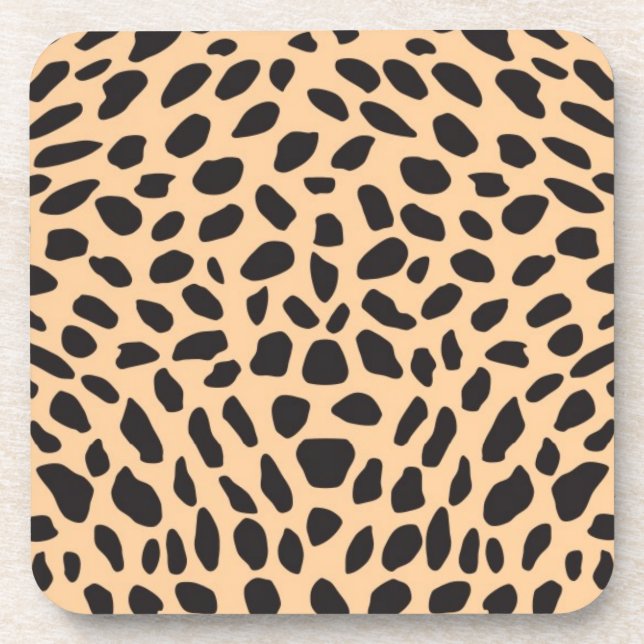 Dessous-de-verre Décor de guépard de peau (Devant)