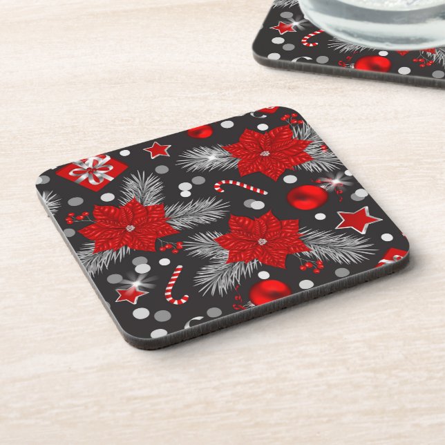 Dessous-de-verre Décor de Noël Design motif (Côté gauche)