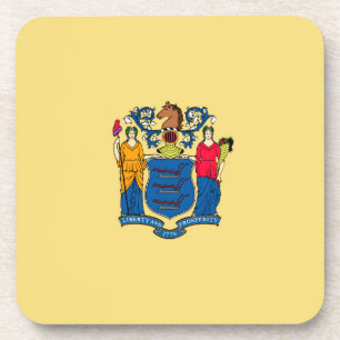 Dessous-de-verre Décor design du drapeau d'état du New Jersey