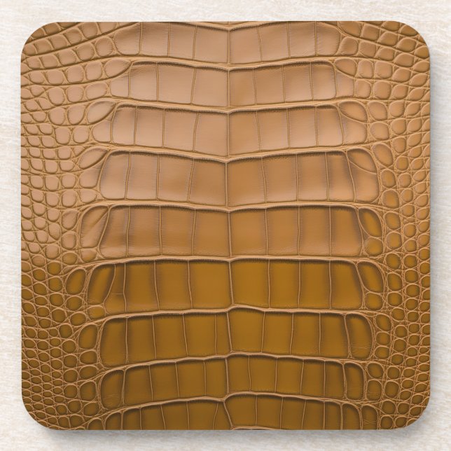 Dessous-de-verre Décor du Motif Tan Alligator (Devant)