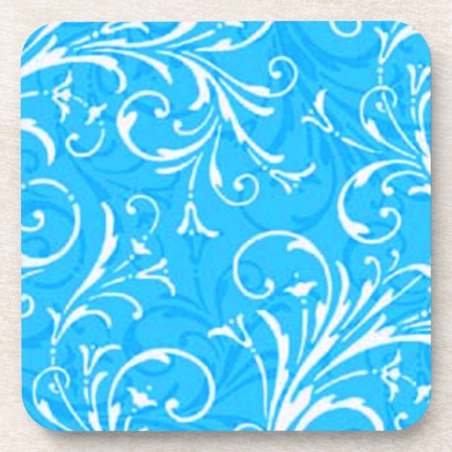Dessous de verre décoratifs bleus (Devant)