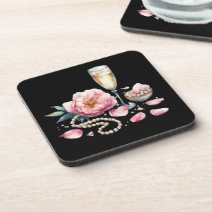 Dessous-de-verre Décoration de table Petales Perles Prosecco